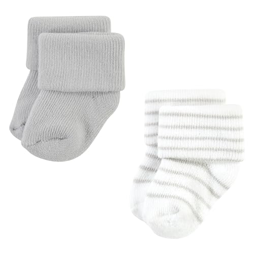 Image of Hudson Baby Baby 8-pack Cotton Rich Newborn and Terry Socks