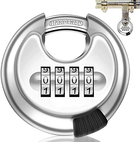 Zahlenschloss 70mm Edelstahl - Vorhängeschloss Mit 4-stelligem Code