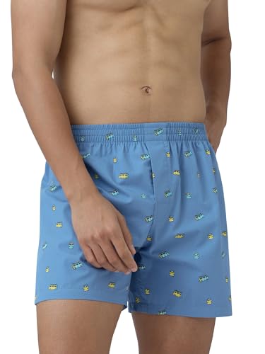 Image of XYXX Men's Remix Regular Fit Cotton Printed Boxer with Dual Pocket & No Marks Waistband (Pack of 2)