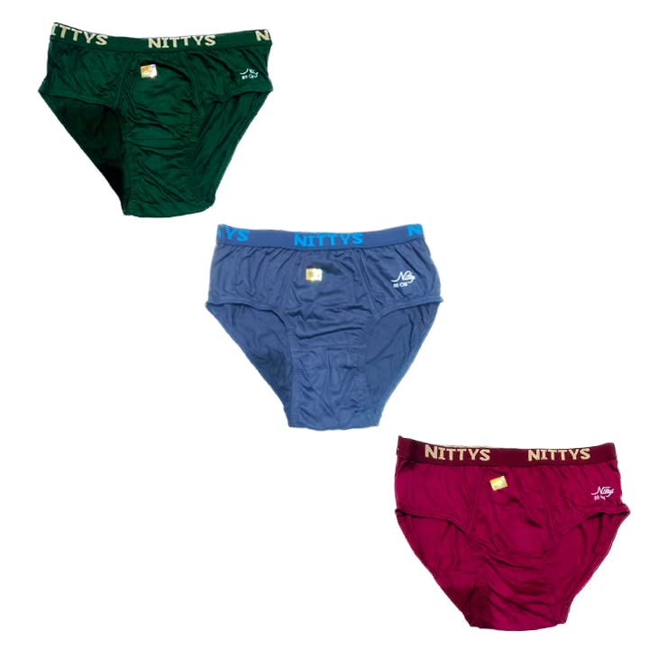 Buy Mens Underwear (Pack of 3) Nittys Brief (80) at Amazon.in