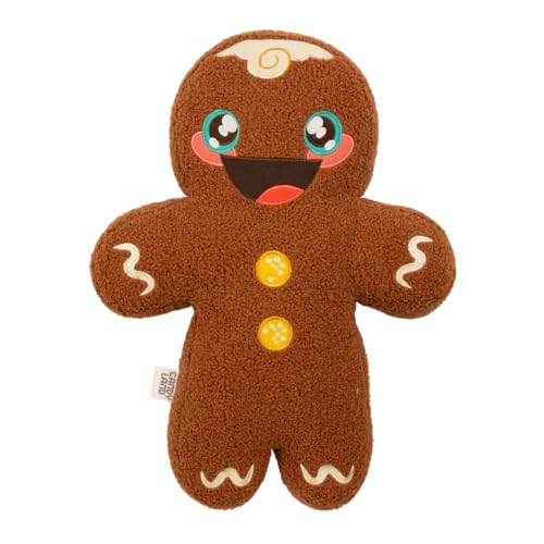 Image of Hasbro Gaming Candy Land Gingerbread Man Holiday & Christmas Bedding Super Soft Plush Cuddle Pillow Buddy, (Officially Licensed Product) by Franco