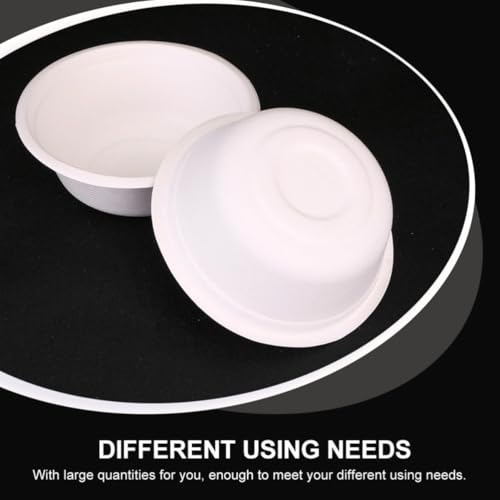 Cuencos de papel blanco absorbentes para manualidades escolares y pintura infantil Housoutil 5