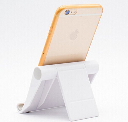 Yueton Multi-Angle Universal Folding Phone And Tablet Stand Display Holder For Smart Phone, E-Reader, Iphone, Ipad, Samsung Galaxy, Kindle, Htc, Nexus And More (White) #TOP5