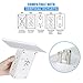 Socket Wall Shelf-CFMASTER 10 Port Surge Protector Wall Outlet, 8 Electrical Outlet Extenders and 2 USB Ports 2.4A, with Removable Built-In Shelf, FCC Listed (1, White)