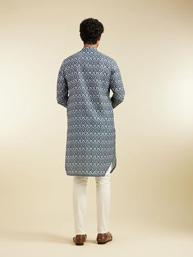 Image of DIWAS BY MANYAVAR Men's Cotton Blend Printed Kurta (1pc)