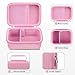 RAIALL Case for ORGSTA S002 Sticker Printer, Travel Bag for Mini Printer Portable Thermal Sticker Printer Label Maker, Label Printer Study Printer Storage Holder for Thermal Paper and Cable, Pink