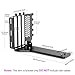 JEYI Vertical GPU Mount, PCIe 5.0/4.0 Riser Cable Mounting Kit for PC Cases, Compatible with E-ATX, ATX Case - Black（Not Include Riser Cable）