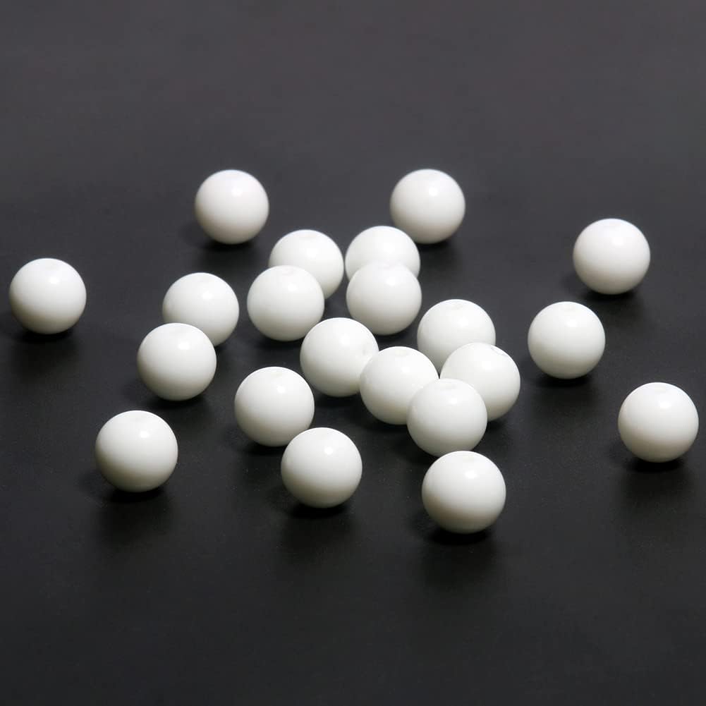 Yochus 8mm Natural Stone Beads for Jewelry DIY Making Bulk,Natural Tridacna Stone Round Loose Beads,Bracelet Making Tridacna Stone 8mm