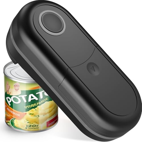 Electric Can Opener One Touch Automatic Tin Opener with 360 Smooth Edge Safe Cut Tech Battery Operated Hands Free Kitchen Gadget for Seniors with Arthritis Chefs Tins Cans