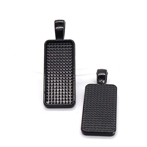 20pcs Rectangle Cabochons 10x25mm Pendant Blank Base Settings Necklace Bezel Trays for Jewelry DIY Making