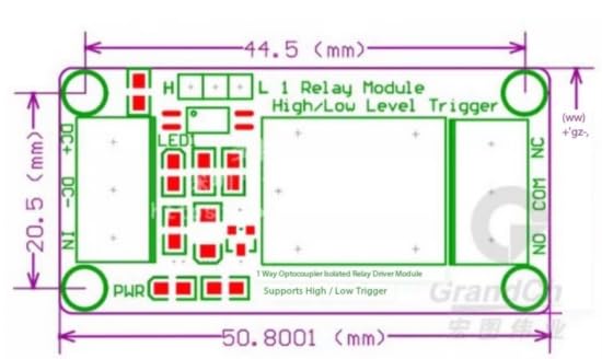 Relay Module with high and Low Level Trigger Development Board, optocoupler Isolation [(1 Channel 5V red Board)(5Pcs)]