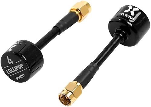 2pcs FOXEER FPV Antenna Lollipop 4 Updated Version 5.8GHz RHCP 2.6Dbi SMA for FPV Racing Drone Fatshark Goggles TX/RX