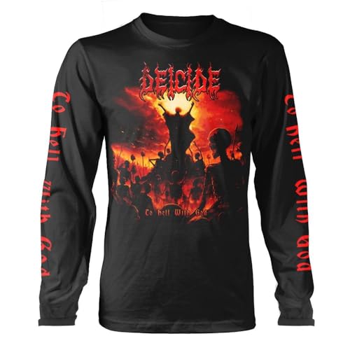 T-shirt Deicide To Hell with God coupe longue anti-déformation homme
