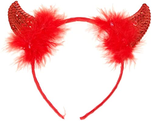 Devil Horns Sequin Headband by Generic Cover