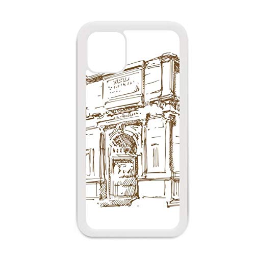 Coque iPhone 12 Pro Max motif Arche de Constantine blanc épuré