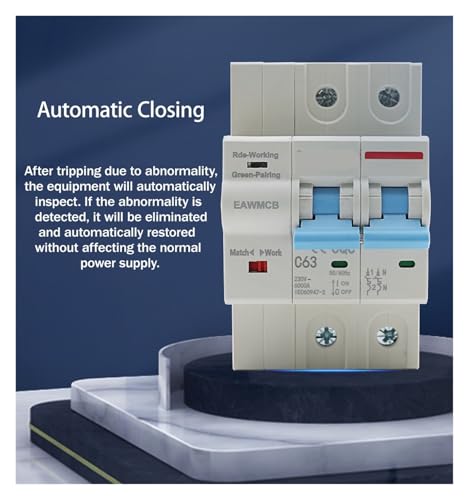 Interruptor automático inteligente Zigbee de 4 polos y 25A compatible con comandos de voz 4