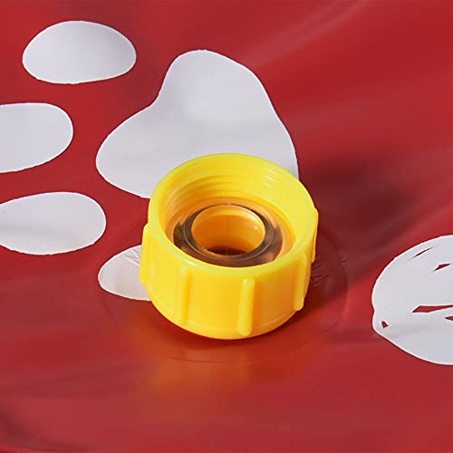 PawHut 170 cm Splash Sprinkler Pad für Hunde Spritz Wasserspiel Matte Wassersprinkler Anti-Rutsch Outdoor Kunststoff Rot