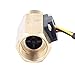 uxcell a16042200ux0980 G1/2 inches M to M Thread Hall Effect Liquid Water Flow Sensor Switch Flowmeter Fluidmeter, 1-30L/minute, 50mm Long