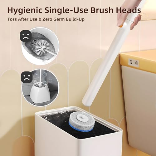🏠🧹LFBEAR™ Disposable Toilet Brush Wand Kit – Wall-Mounted Cleanliness with 18 Hygienic Refills! - Image 6
