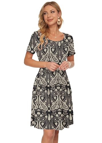 Robe décontractée fluide avec poches finis les vêtements serrés