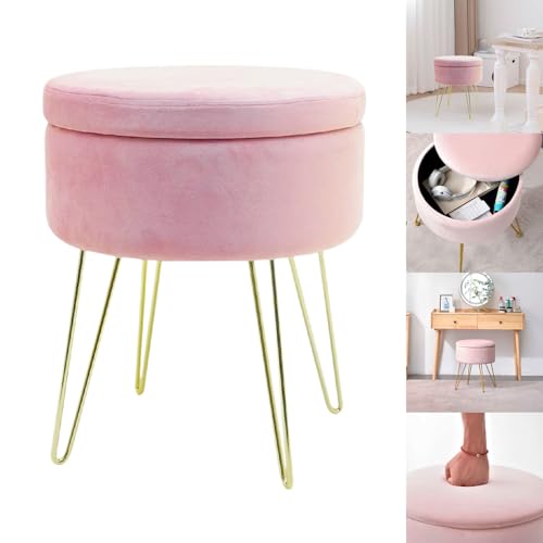 Catálogo para Comprar On-line Bancos de tocador los más recomendados. 44 Taburete de almacenamiento OUO TNP13 Taburete nórdico Reposapies Taburete de tocador para el hogar Taburete redondo minimalista moderno Taburete de sala de estar Taburete de...