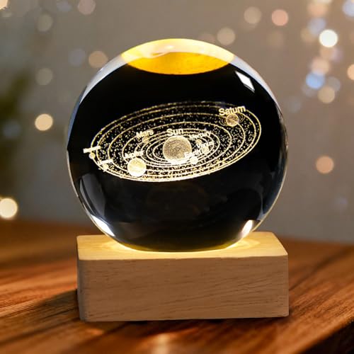 3d kristallkugel nachtlicht