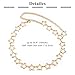 QWALIT Chain Belt Gold Belt Chain for Women Fashion Gold Star Chains Metal Chains Belts Y2K Accessories for Women