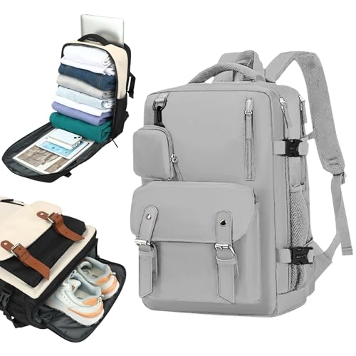 Mi Ko Mi Ka Mochila de Viaje Grande: Resistente al Agua, con Compartimento para Zapatos Separado, Puerto de Carga USB y Diseño Multifuncional Antirrobo. 2210 (266-004)