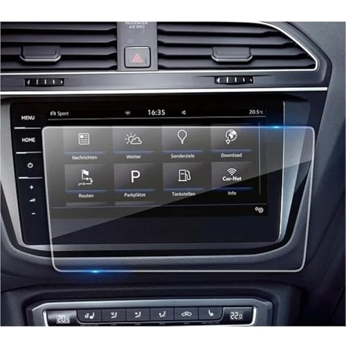 Protection d'écran Tiguan MK2 pour GPS de voiture 9,2 pouces tactile en verre trempé