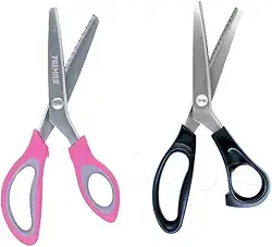 Kit Tesoura De Picotar Zig Zag + Tesoura De Escalope Tecidos