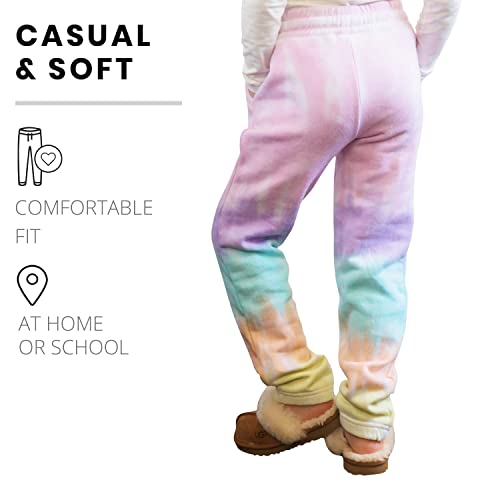 Pure Essence Kids Tie Dye Sweatpants for Kids, Comfortable and Eye-Catching, Navy Gem, Children's Medium (Ages 10-12)3