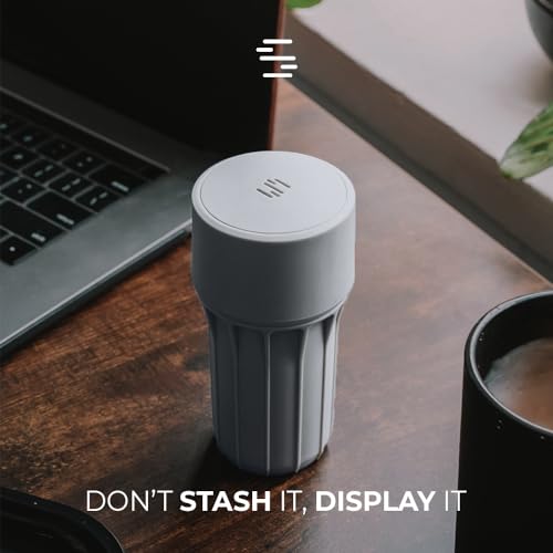 Staze Preserve Vacuum Sealed Storage Jars (148ml) | Patented Smell Proof Containers | Herb Storage & Food Storage Container with Protection -(CLOUD)