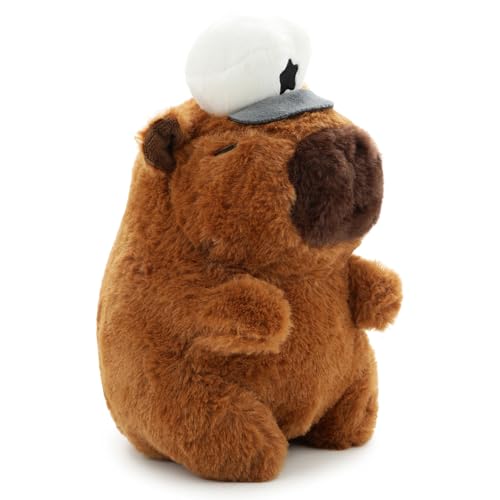 Image of White Capybara Soft Toy for Kids with Cute Hug-Friendly Plush for Babies, Toddlers & Children Safe, Lightweight & Easy to Clean (28CM)