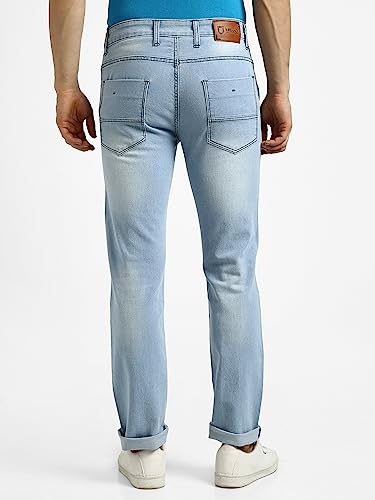 Image of Urbano Fashion Men's Regular Fit Washed Jeans Stretchable