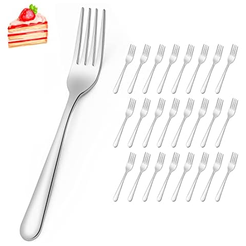 Funnydin 24-Piece Stainless Steel Fork Set Cover