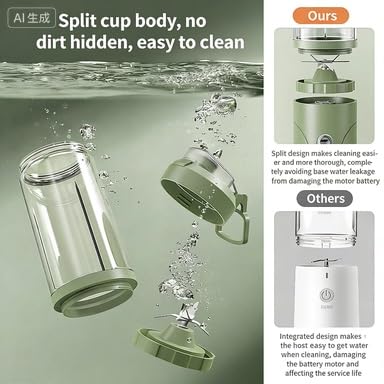 Nuevo Exprimidor inalámbrico portátil completamente automático, trituradora de hielo compacta for el hogar y exprimidor