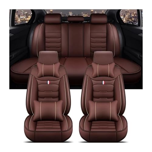 Housse de siège voiture universelle pour MG ZS EV MG4 EHS RX5 café