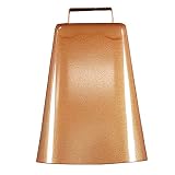 HILASON 6.5 Inch Western Rodeo Bull Riding Copper Plated Steel Bull Bell