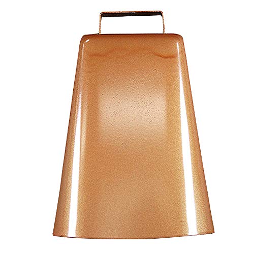 Hilason 6.5 Inch Western Rodeo Bull Riding Copper Plated Steel Bull Bell #TOP9