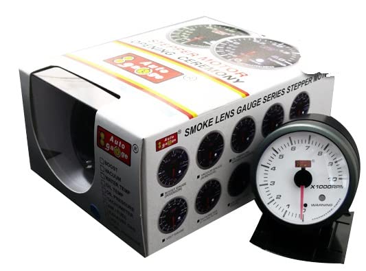 オートゲージ(AUTOGAUGE) タコメーター SM 60Φ ホワイトフェイス ホワイトLED