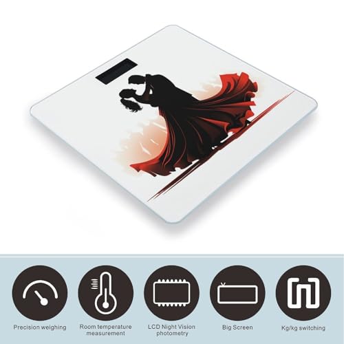 Báscula digital de baño para peso corporal 10.2"x10.2" miniatura 3