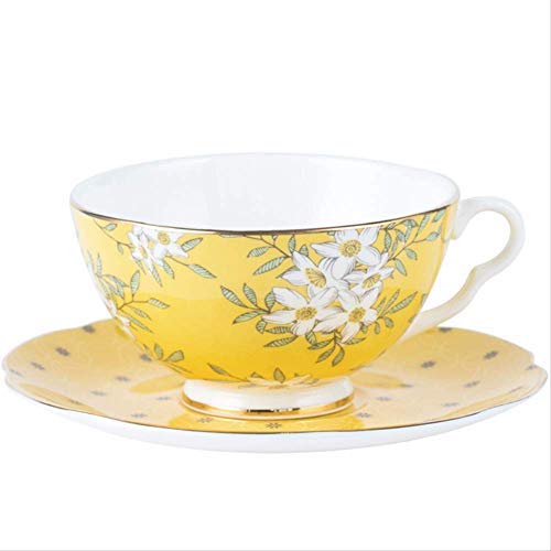 Set da tè per tazza da caffè, tazza da tè in porcellana ossea, tazze da caffè in porcellana ossea, tazza da tè in ceramica per piatti e piattini Set da tè ecologici in porcellana Ceramica