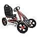 Produktbild hauck Cyclone - Go-Kart für Kinder 4-10 Jahre Max. 55 kg mit Handbremse, Verstellbarer Schalensitz, EVA Räder Ø 29,1 cm, Geschlossener Kettenkasten, Outdoor Spielzeug Tretfahrzeug