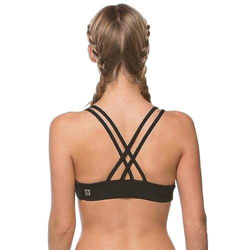 JOLYN Fendrick Fixed-Back Athletic Bikini Top for Competitive Swimming, Lifeguarding, Full Coverage Women's Swimsuit Top2