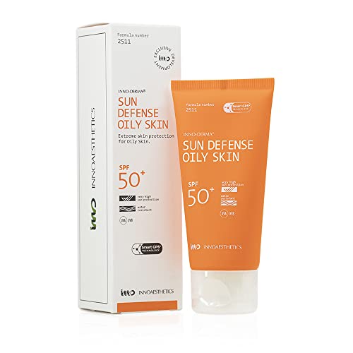 Inno-Derma Sun Defense Sunblock UVP 50+ Oily/Combination Skin-New...