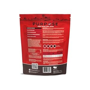   PURPOSE-Freeze-Dried-Dog-Food-Beef-Veggie-Patties-Entree-14-oz-High-Protein-Locally-Sourced-All-Natural-Convenient-Raw-Diet-for-All-Life-Stages