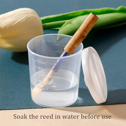 XYW Oboe Reed with Portable Case & Soaker Cup, Medium Soft - Thumbnail 4