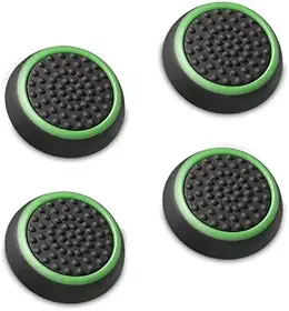Kit 4 Grip (2 Pares) Cores Protetor Analógico Silicone Controle Joystick Polegar Compatível Com PS4 PS5 Xbox Nintedo Switch Desempenho (4GRIP-VERDE)