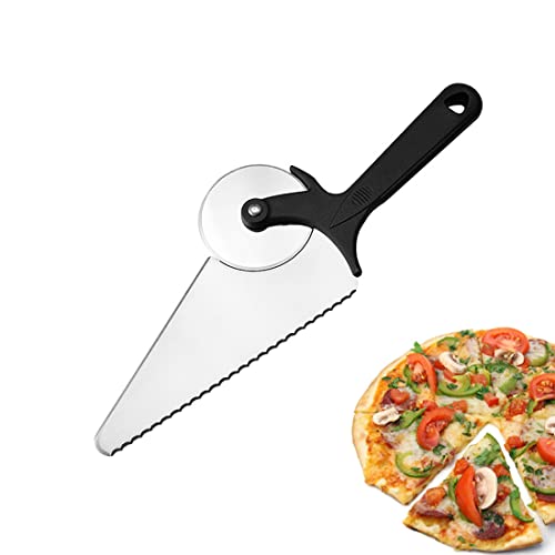 1 pezzi Rotella Taglia Pizza, Rotella Tagliapizza Acciaio Inox Pizza Cutter, Rotella Tagliapizza è MoltoFacile da Pulire, Sicuro da Pulire in Lavastoviglie Antiscivolo Silicone il Manico