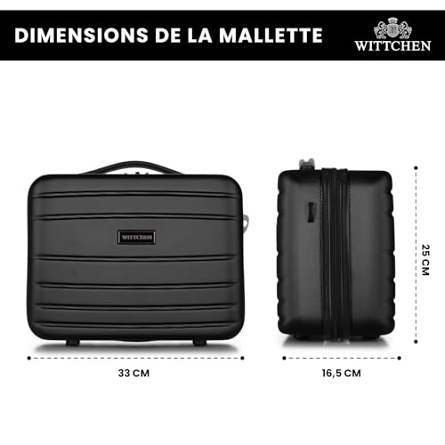 Valise cabine rigide en ABS WITTCHEN Globe Line avec 4 roues